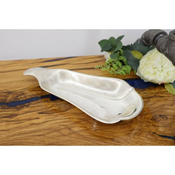 Vintage WMF-IKORA Tarnish Resistant Pearlized Silverplate Tulip Candy Tray Dish - Picture 3 of 9